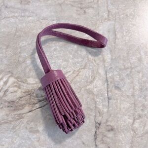NWOT Portland Leather Goods Mulberry Pom Tassel